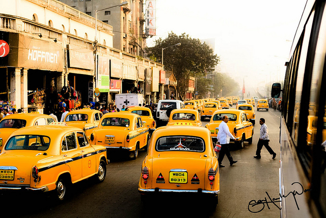 Ola und Uber in Indien 