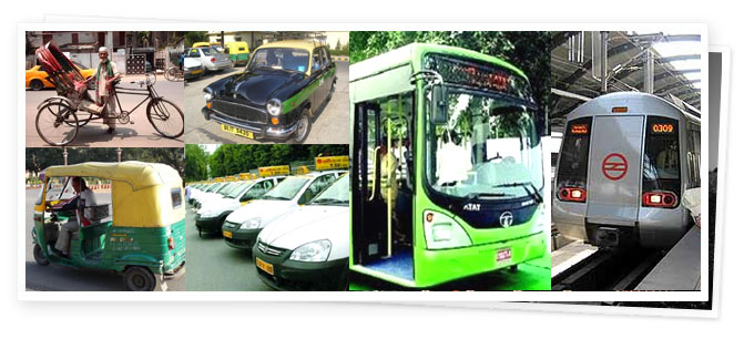 Les moyens de transport: Delhi