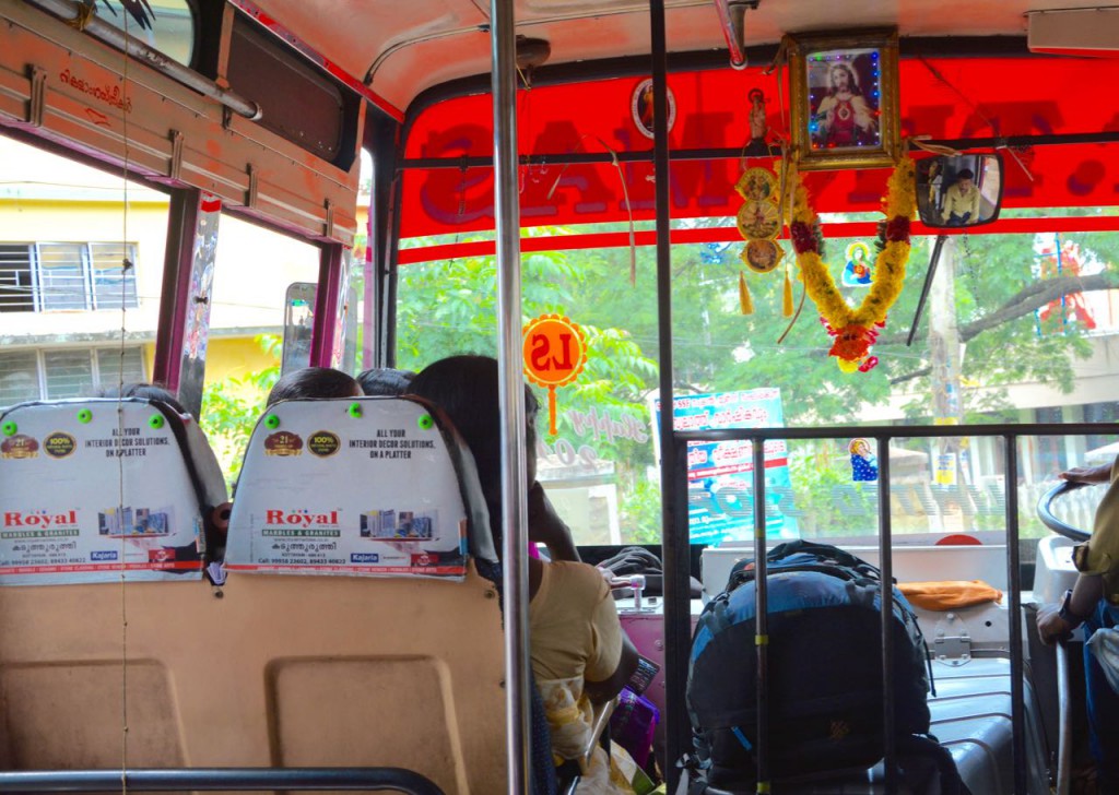 kerala kochi, busfahrt