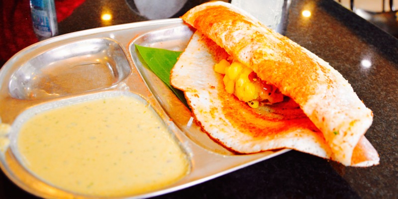 Masala-Dosa-Mysore, indische Gerichte
