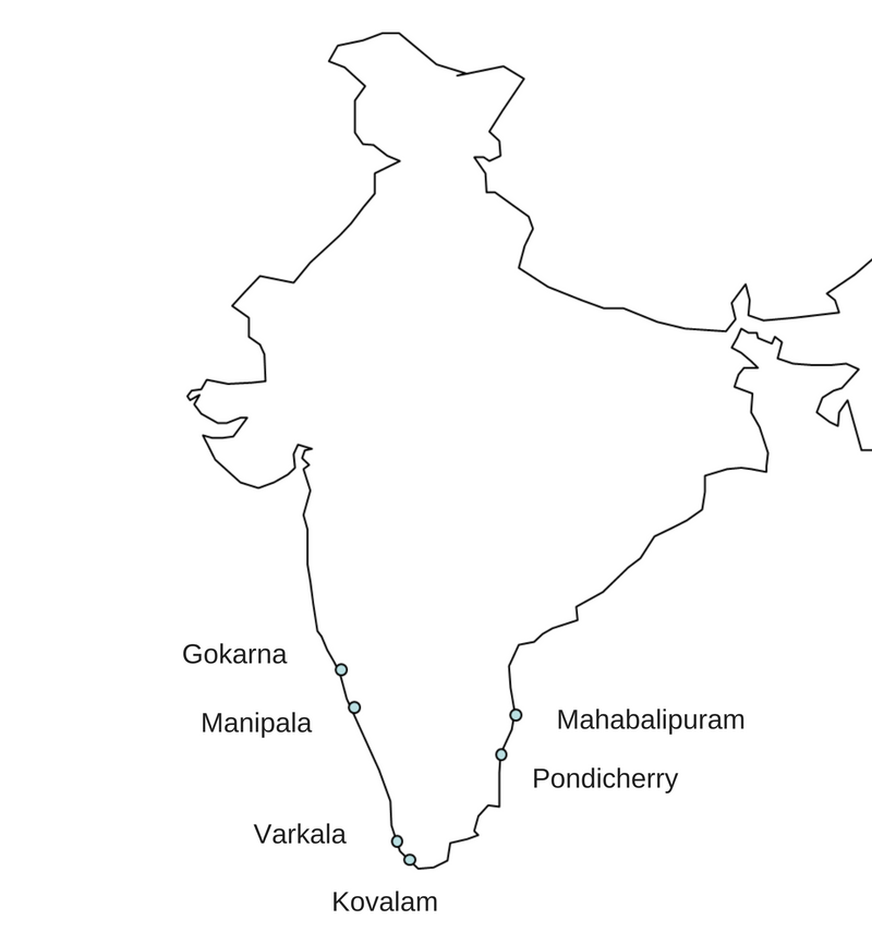 Surfschulen in Indien