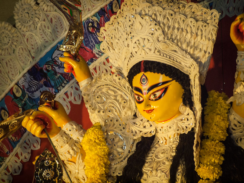 indische tempel, göttin Durga